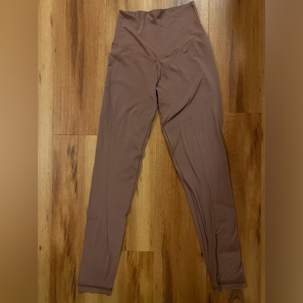 High-Rise 7/8 Aerie Crossover Leggings Size Small Off Pink